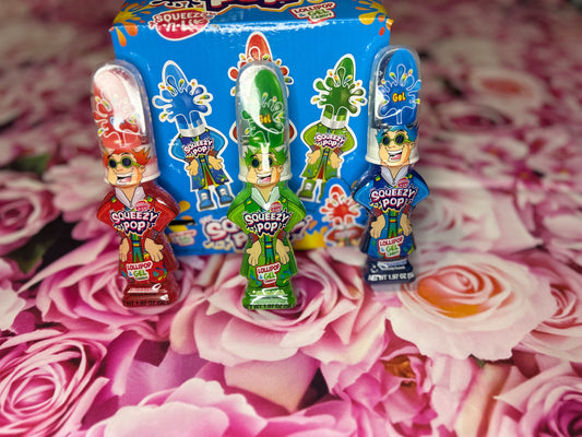 Mr Squeezy ooze gel lollipops