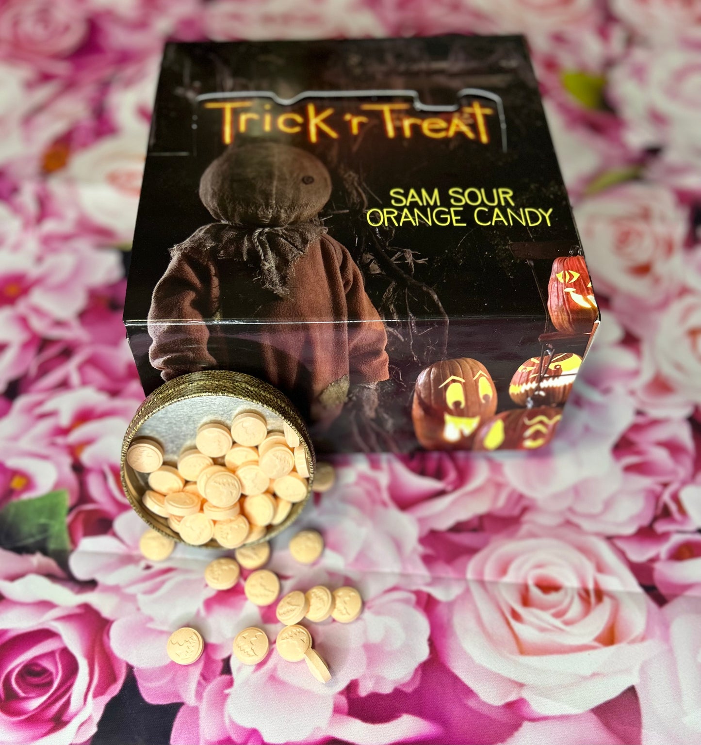 Boston America Halloween Sour Candy Tin