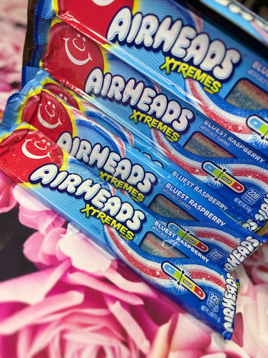Extreme Airheads Sour Blueberry Belts
