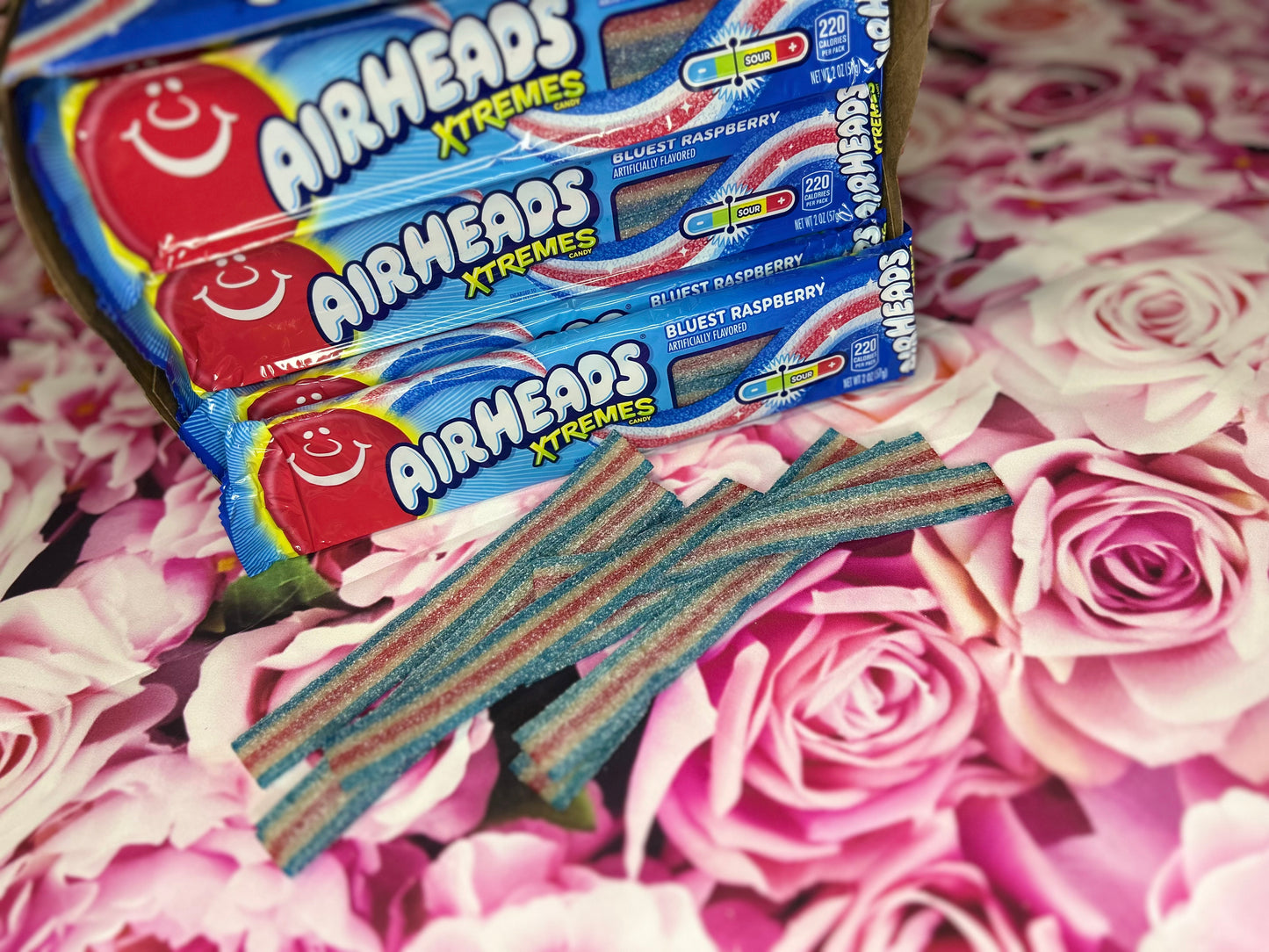 Extreme Airheads Sour Blueberry Belts