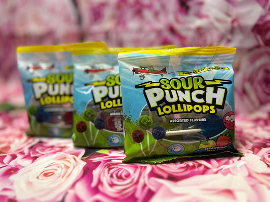 Sour Punch Lollipops
